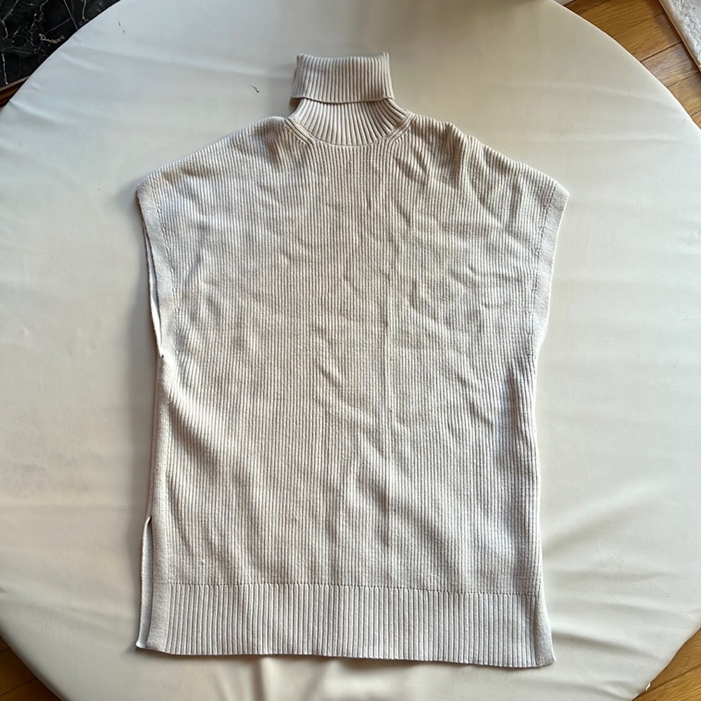 Zara sleeveless tunic turtleneck sweater